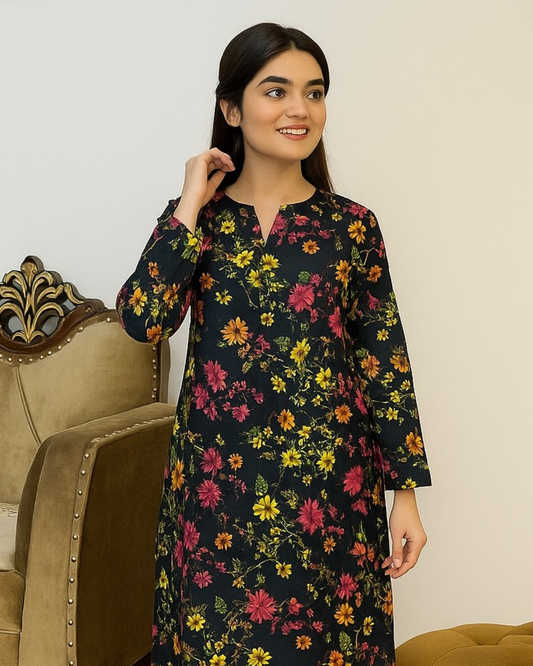 Chirenza Autumn Spice Digital Premium Khaddar 2 Piece