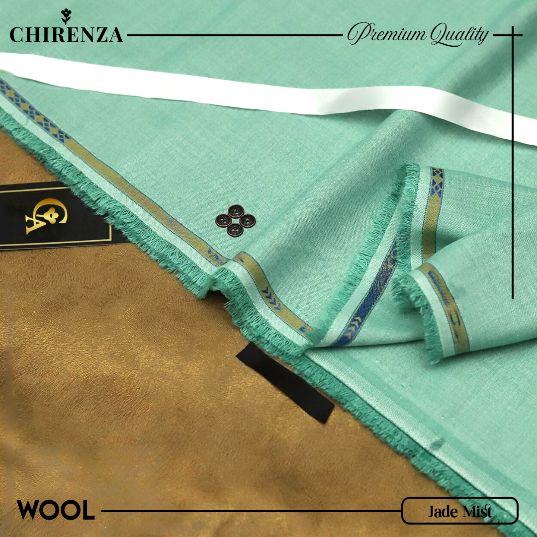 Chirenza Wool – Jade Mist Unstitched Winter Fabric