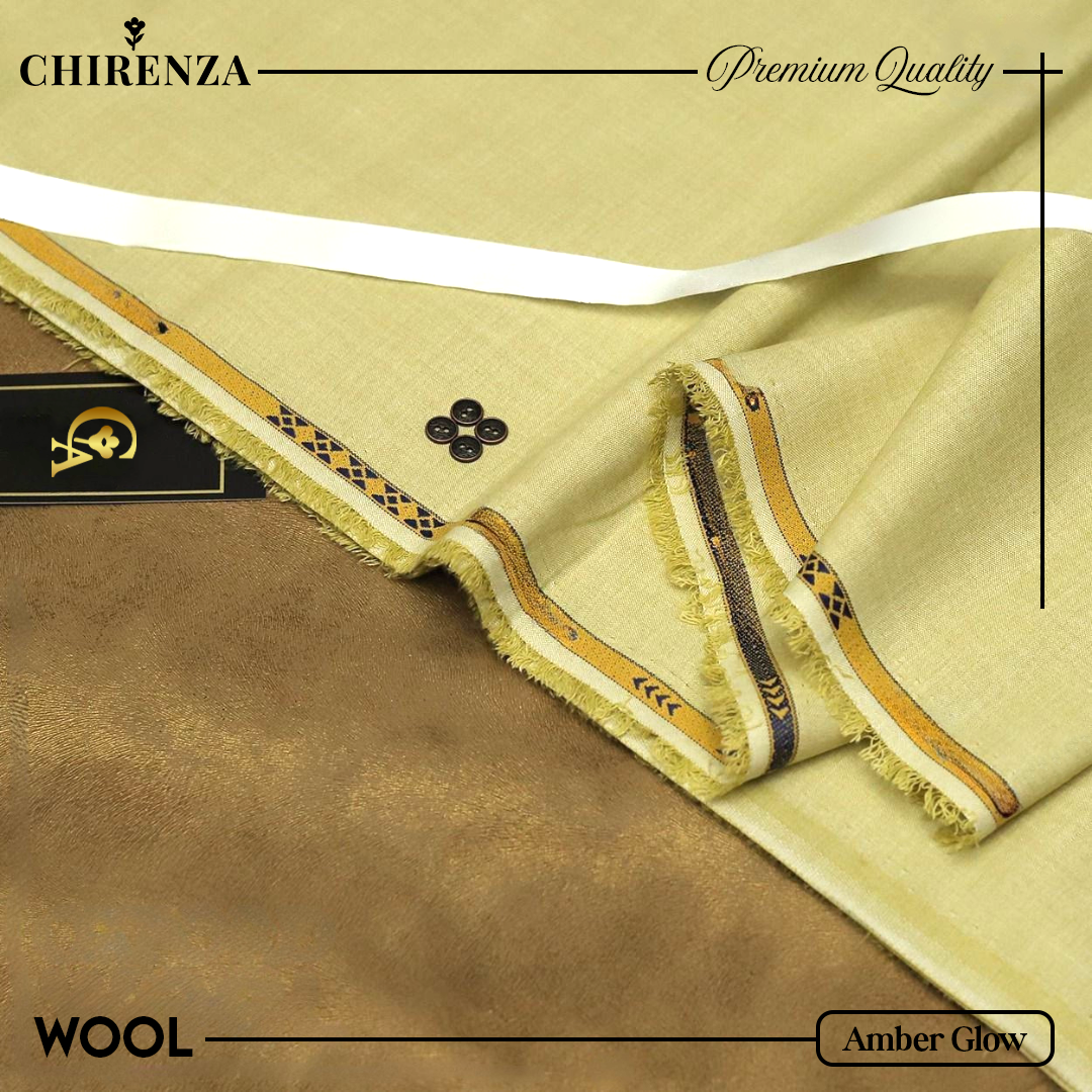 Chirenza Wool – Amber Glow Unstitched Winter Fabric