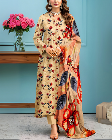 SAYA Premium Printed Viscose Bana Dora Collection – Timeless 3-Piece Suits
