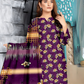 Chirenza Plum Orchid 3 Piece Premium Digital Doria Linen Suit