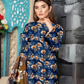 Chirenza Midnight Blossom 3 Piece Premium Digital Doria Linen Suit