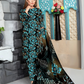 Chirenza Aqua Noir 3 Piece Premium Digital Doria Linen Suit