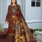Chirenza Chocolate Brown Premium Digital Khaddar 3-Piece