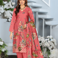 Chirenza Rose Pink Premium Digital Khaddar 3-Piece