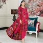 Chirenza Premium Hot Pink Floral Viscose Suit 3 Piece Embroidered Set