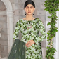 SAYA Emerald Garden Digital Premium Viscose Linen 3-Piece Suit