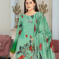 Kashish Aqua Bloom Digital Premium Viscose Bana Dora 3-Piece Suit
