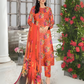 SAYA Scarlet Bloom Digital Premium Viscose Linen 3-Piece Suit