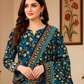 Chirenza Al Karam Digital Khaddar Suit in Navy Blue