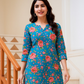 Chirenza Aqua Bloom Digital Premium Khaddar 2 Piece