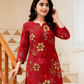 Chirenza Crimson Bloom Digital Premium Khaddar 2 Piece