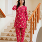 Chirenza Scarlet Serenade Digital Premium Khaddar 2 Piece