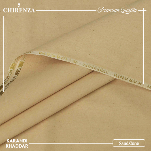 Chirenza Krandi Khaddar – Sandstone Unstitched Winter Fabric
