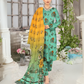 SAYA Olive Bloom Digital Premium Viscose Linen 3-Piece Suit