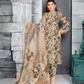 Chirenza Golden Blossom 3 Piece Premium Digital Doria Linen Suit