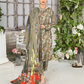 SAYA Olive Mist Digital Premium Viscose Linen 3-Piece Suit
