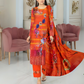 Kashish Fiery Bloom Digital Premium Viscose Bana Dora 3-Piece Suit