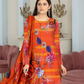 Kashish Fiery Bloom Digital Premium Viscose Bana Dora 3-Piece Suit