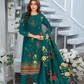 Chirenza Teal Premium Digital Khaddar 3-Piece Suit
