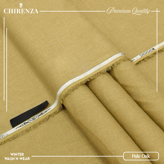 Chirenza Pale Oak Winter Wash n Wear Unstitched Fabric