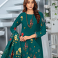 Chirenza Teal Premium Digital Khaddar 3-Piece Suit