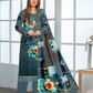 Chirenza Ash Blue Premium Digital Khaddar 3-Piece