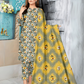 Chirenza Sunshine Bloom 3 Piece Premium Digital Doria Linen Suit