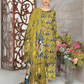SAYA Mustard Blossom Digital Premium Viscose Linen 3-Piece Suit