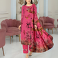 Kashish Rose Radiance Digital Premium Viscose Bana Dora 3-Piece Suit